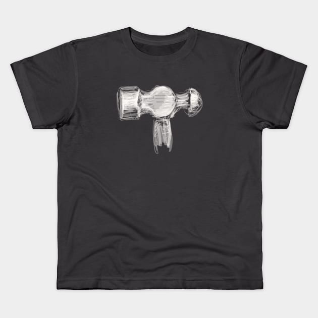 Ball peen hammer Kids T-Shirt by Francohanekom